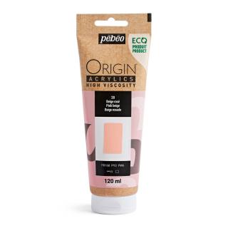 Akrylová barva Pébéo Origin Acrylics - 28 Pink Beige Objem: 120 ml