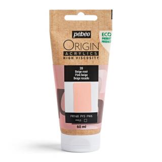 Akrylová barva Pébéo Origin Acrylics - 28 Pink Beige Objem: 60 ml