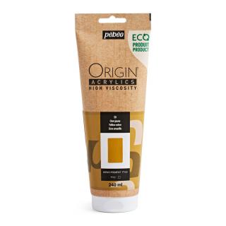 Akrylová barva Pébéo Origin Acrylics - 30 Yellow Ochre Objem: 240 ml