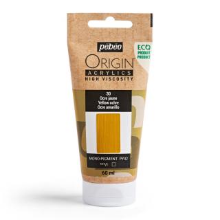 Akrylová barva Pébéo Origin Acrylics - 30 Yellow Ochre Objem: 60 ml