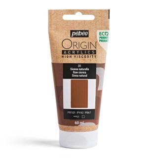 Akrylová barva Pébéo Origin Acrylics - 31 Raw Sienna Objem: 60 ml