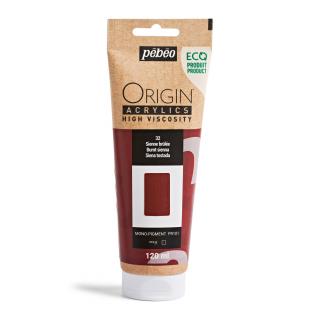 Akrylová barva Pébéo Origin Acrylics - 32 Burnt Sienna Objem: 120 ml