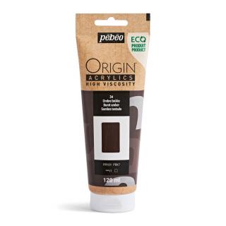 Akrylová barva Pébéo Origin Acrylics - 34 Burnt Umber Objem: 120 ml