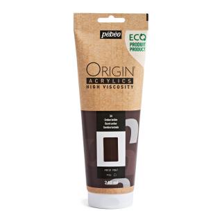 Akrylová barva Pébéo Origin Acrylics - 34 Burnt Umber Objem: 240 ml