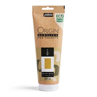 Akrylová barva Pébéo Origin Acrylics - 41 Gold Objem: 240 ml