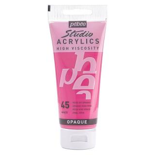 Akrylová barva Pébéo Studio Acrylics - 45 Opaque Vivid Pink Objem: 100 ml