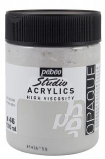 Akrylová barva Pébéo Studio Acrylics - 46 Neutral Grey Objem: 500 ml