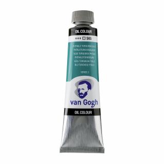 Olejová barva Van Gogh 40 ml - 565 Phthalo Turquoise Blue