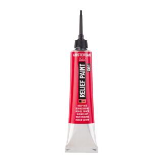 Reliéfní barva Amsterdam v tubě 20 ml - 302 Deep Red