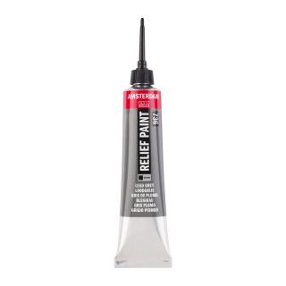 Reliéfní barva Amsterdam v tubě 20 ml - 736 Lead Grey