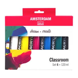 Sada akrylových barev Amsterdam Standard Classroom odstíny 6x120ml