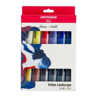 Sada akrylových barev Amsterdam Standard Urban Landscape 12 x 20 ml