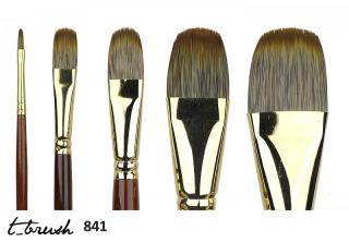 Štětec t_brush 841, dlouhá rukojeť - filbert Velikost štětce: 10