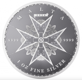 Maltese Cross 1 OZ (2024) - Investiční stříbrná mince