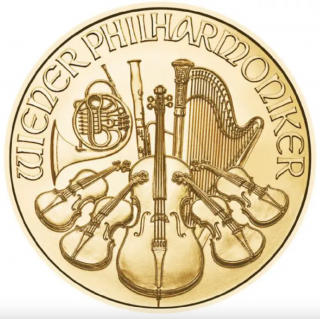 Wiener Philharmoniker 1/25 OZ (2024) – Investiční zlatá mince