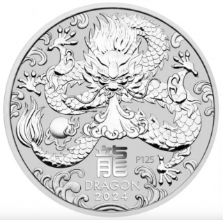 Year of the Dragon - Rok Draka (2024) 1 OZ - Investiční stříbrná mince