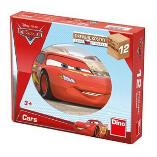 DINO CARS VE SVĚTĚ 12 Dřevěné kostky