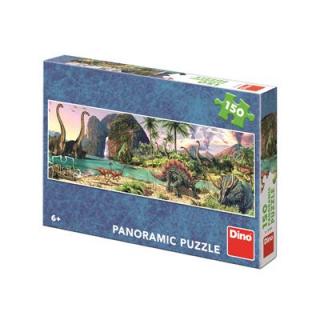 DINO DINOSAUŘI U JEZERA 150 panoramic Puzzle