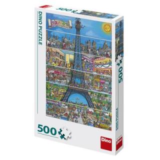 DINO EIFFELOVA VĚŽ KRESLENÁ 500 Puzzle