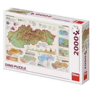 DINO MAPA SLOVENSKA 2000 Puzzle NOVÉ