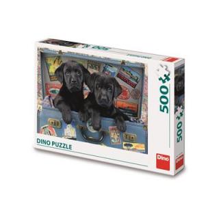 DINO ŠTĚŇATA V KUFRU 500 Puzzle