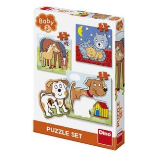 DINO ZVÍŘÁTKA 3-5 baby Puzzle set NOVÝ