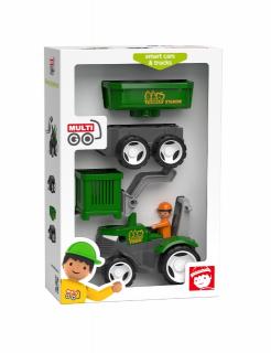 EFKO MULTIGO FARM SET 2+1 - figurka Igráček farmář s traktorem