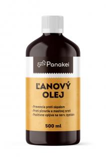 Panakei - Lněný olej pro psy - 500ml