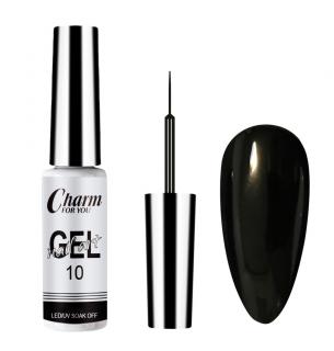 ART gel zdobící - Černá 10ml