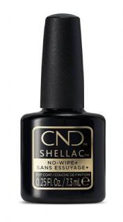 CND SHELLAC NO-WIPE+ TOP COAT - bezvýpotkový vrchní lesk Hmotnost: 7.3ml