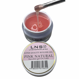 LNS SUPER BUILDER GEL  50g PINK NATURAL