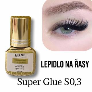 Silné lepidlo na řasy / SUPER Eyelash Glue 0,3S black