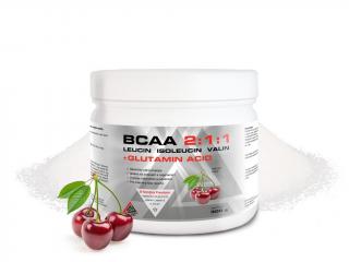 BCAA 2:1:1 + Glutamin Acid VALKNUT 300 g v prášku více příchutí Příchuť: Višeň, Obsah balení: 300 g