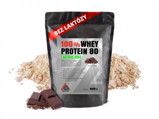 Protein 100% Whey 80 koncentrát bez laktózy VALKNUT 1000 g různé příchuti Příchuť: Čokoláda, Obsah balení: 1000 g