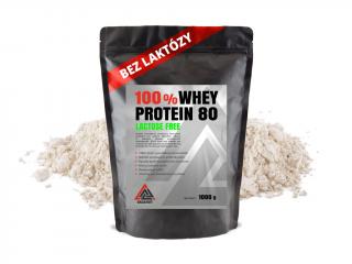 Protein 100% Whey 80 koncentrát bez laktózy VALKNUT 1000 g různé příchuti Příchuť: Natural, Obsah balení: 1000 g