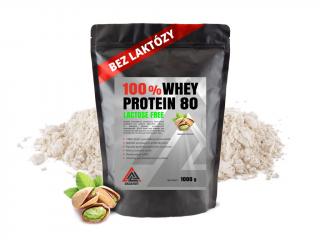 Protein 100% Whey 80 koncentrát bez laktózy VALKNUT 1000 g různé příchuti Příchuť: Pistácie, Obsah balení: 1000 g