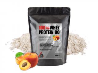 Protein 100% Whey 80 syrovátkový koncentrát VALKNUT 1000 g v prášku různé příchuti Příchuť: Meruňka, Obsah balení: 1000 g