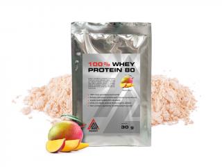 Protein 100% Whey 80 syrovátkový koncentrát VALKNUT 30 g Příchuť: Mango, Obsah balení: 30 g