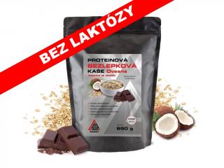 Proteinová kaše BEZ LAKTÓZY A BEZ LEPKU ovesná VALKNUT 10 x 65 g instantní čokoláda-kokos