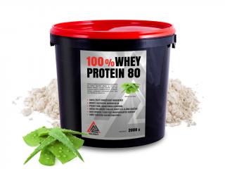 Whey Protein 80 syrovátkový koncentrát VALKNUT 2 kg v prášku různé příchuti Příchuť: Aloe vera, Obsah balení: 2 Kg