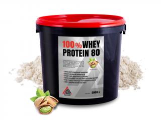 Whey Protein 80 syrovátkový koncentrát VALKNUT 2 kg v prášku různé příchuti Příchuť: Pistácie, Obsah balení: 2 Kg