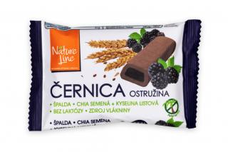 Černica - celozrnné sušenky s ostružinovou náplní - Nature Line 50g