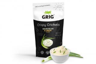 Cvrčci křupaví s příchutí SOUR CREAM & ONION - GRIG 20g