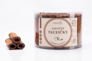 Jablečné trubičky s karobovou polevou dóza - Trutna 540g