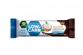 LOW CARB tyčinka Kokos v hořké čokoládě - Topnatur 40g