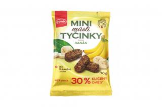 Mini müsli tyčinky s banány bez lepku - Semix 70g