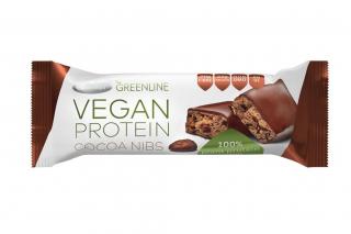 Tyčinka proteinová vegan Green line - kakaové boby - Tekmar 40g