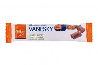 Vanesky - celozrnné sušenky se švestkovou náplní - Nature Line 65g