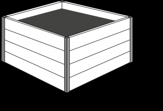 Záhony výška 60 cm Délka: 40 cm, Šířka: 40 cm