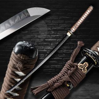 katana AKEBONO - 2,26 Shaku, uhlíková ocel AISI 1095, reálný hamon Yahazu, Yokote